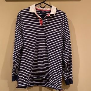 Men’s Vineyard Vine rugby long sleeve striped polo